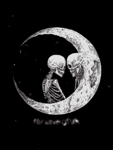 Gif animé gothique lune